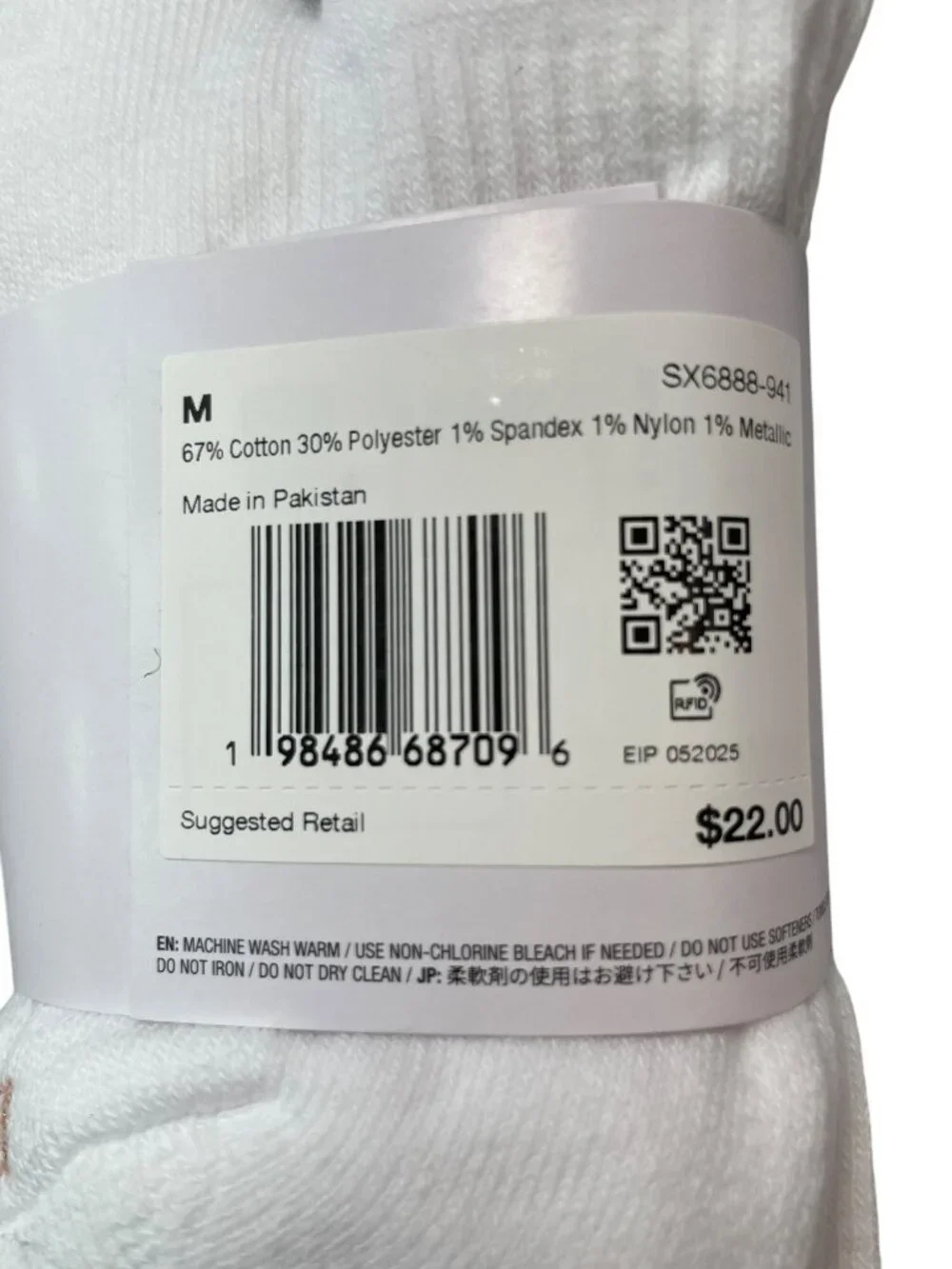 Nike Everyday Plus LOT OF 3 Dri-Fit Cotton Crew Socks 3-Pack/Each MSRP$66 NWT - Picture 5 of 5